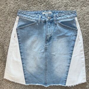 Women’s American Bazi Patchwork Denim Mini Skirt Size M